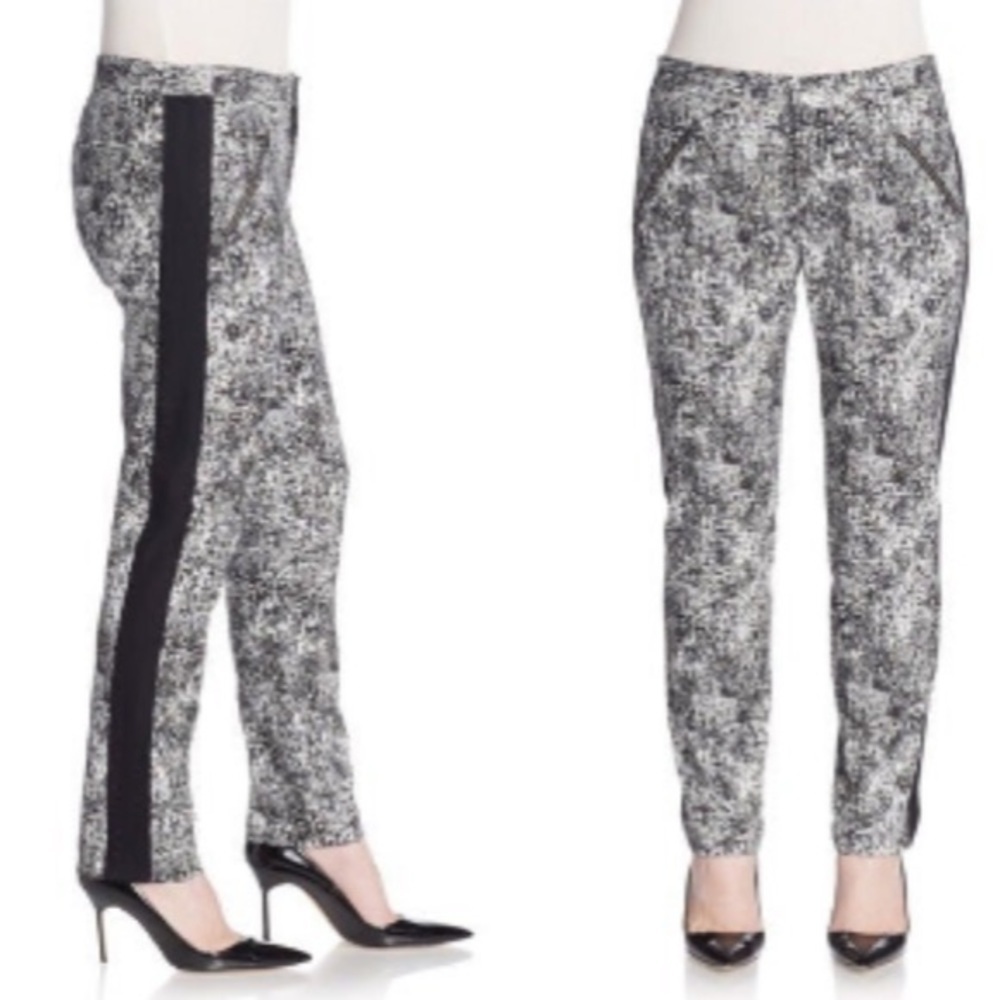 Rebecca Taylor Slim Leg Tuxedo Pant Size 8